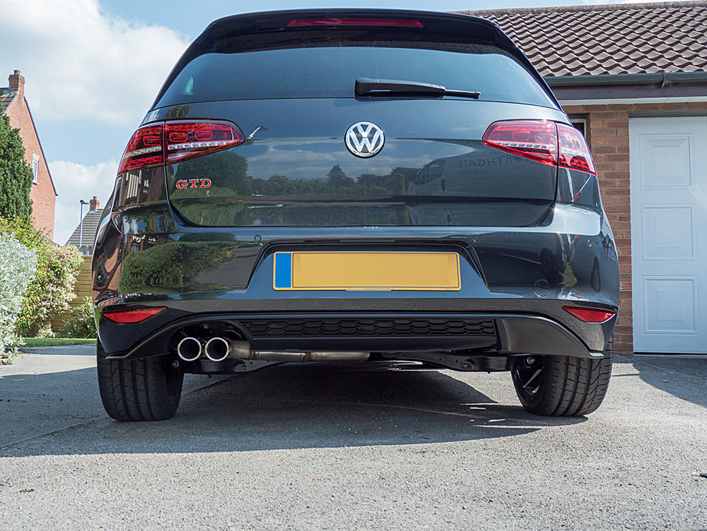 Vw Golf Mk7 7 Gti Style Lower Rear Bumper Spoiler Lip Sport Valance 