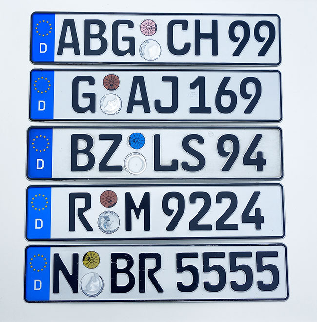 ORIGINAL German License Plate Jaguar Isuzu Infinity Hyundai Honda GMC Ford-Acura