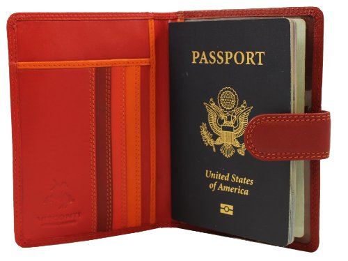 Visconti RB75 Multi Color Soft Leather Travel Passport Holder Cover ...