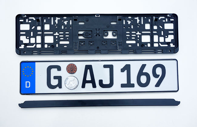 Universal European Euro License Plate Holder Frame Trim Surround Tag Bracket-Car 708315879242 | eBay