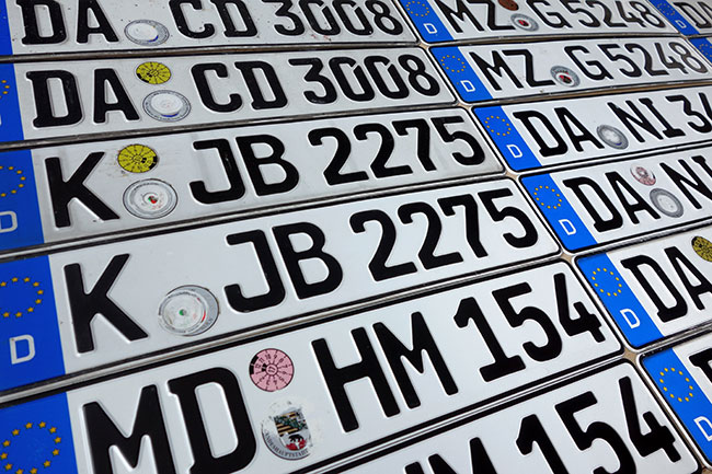ORIGINAL German License Plate Jaguar Isuzu Infinity Hyundai Honda GMC Ford-Acura